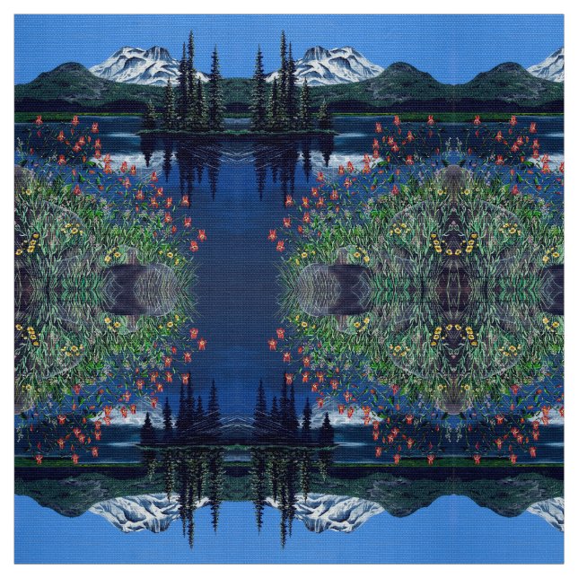 A Peaceful Lake Fabric (Swatch)