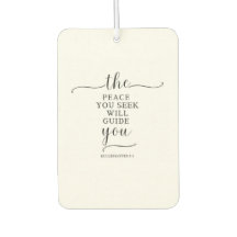 A Peaceful Message Car Freshener