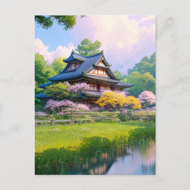 A Peaceful Retreat in the Heart of Nature Postcard (Front)