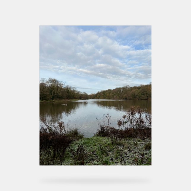 A peacful lake.. acrylic sign (Front)