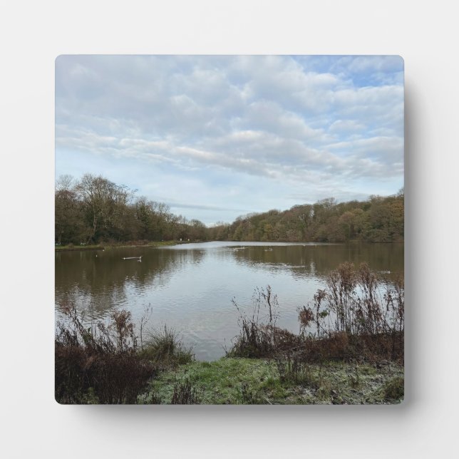 A peacful lake.. plaque (Front)