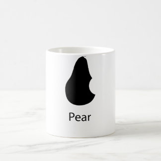A pear with a bite! coffee mug