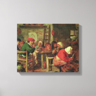 A Peasant Meal Canvas Print
