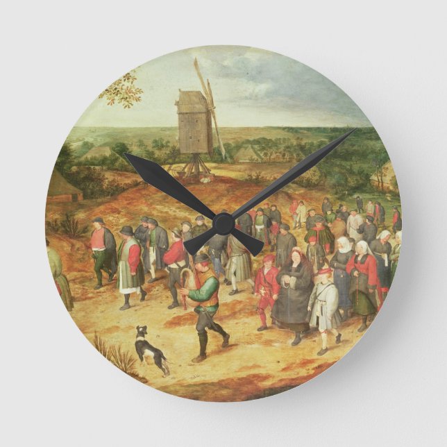 A Peasant Wedding Round Clock (Front)