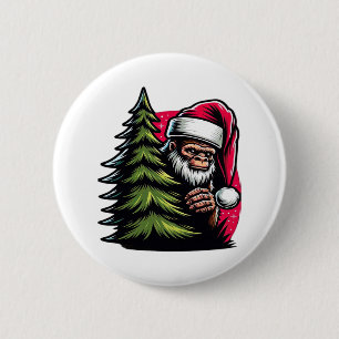 A Peek-A-Boo Christmas 6 Cm Round Badge