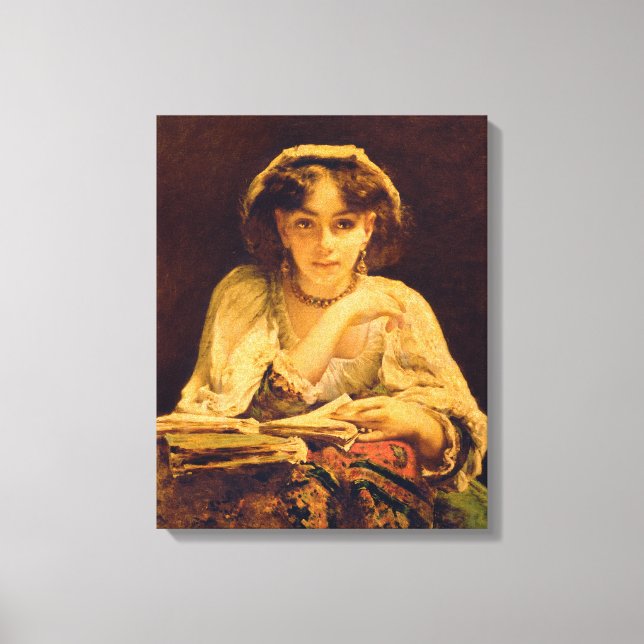 A Pensive Moment Canvas Print (Front)