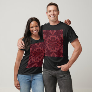 A Peony Bohemian Abstract Floral Graphic T-Shirt