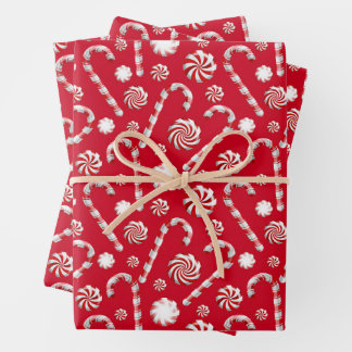 A Peppermint Spice Series Design 1 Wrapping Paper Sheet
