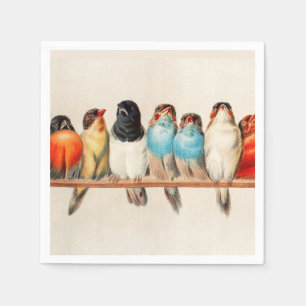 A Perch of Birds by Hector Giacomelli  Napkin