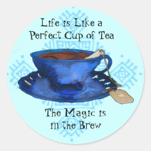 A Perfect Cup of Tea Classic Round Sticker