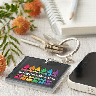 A PERFECT GIFT FOR TEACHERS KEY RING