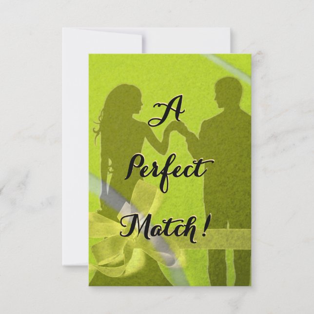 A Perfect Match Invitation (Front)