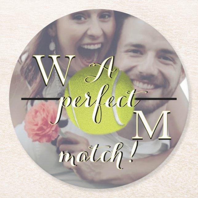 A Perfect Match Paper Coaster (Front)