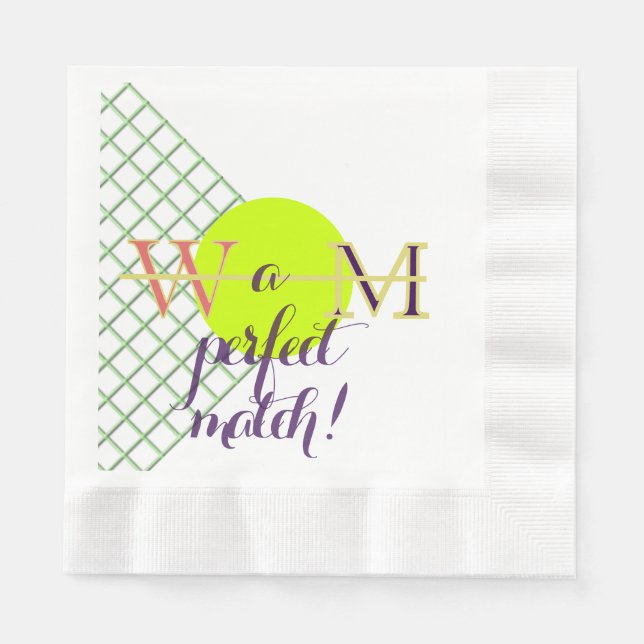 A Perfect Match Paper Napkin (Front)