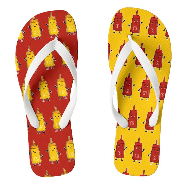A perfect (mis)match: Ketchup & Mustard BFFs Jandals (Footbed)