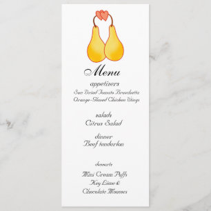 A Perfect Pair Wedding Menu