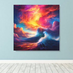 A Perfect Storm Of Color Canvas Print