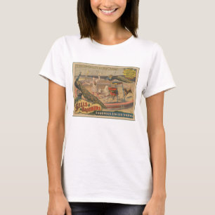 A Performing Zebu And Peacock With Clown Trainer T-Shirt