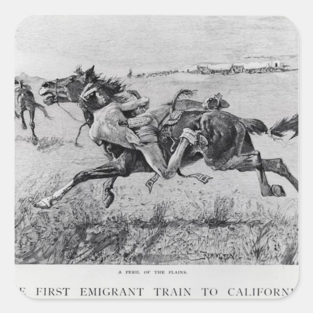 A Peril of the Plains Square Sticker (Front)