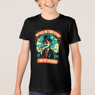 A Person Wearing a Top Hat and Holding a Glass T-S