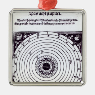A Personal Astrological Chart Metal Tree Decoration
