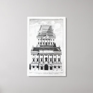A Perspective View of the Bank of England Canvas Print