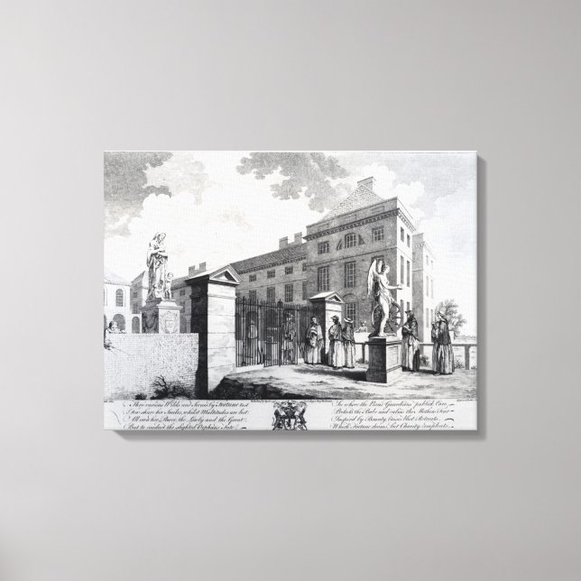 A perspective view of the Foundling Hospital Canvas Print (Front)