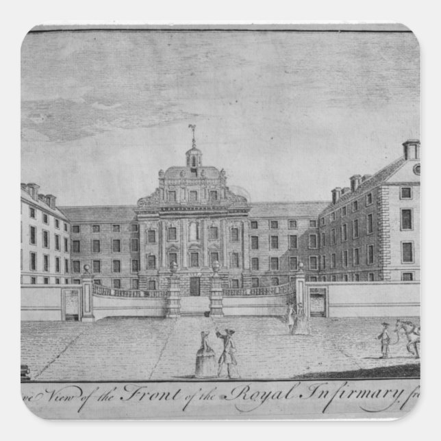 A Perspective View of the Front of the Royal Square Sticker (Front)