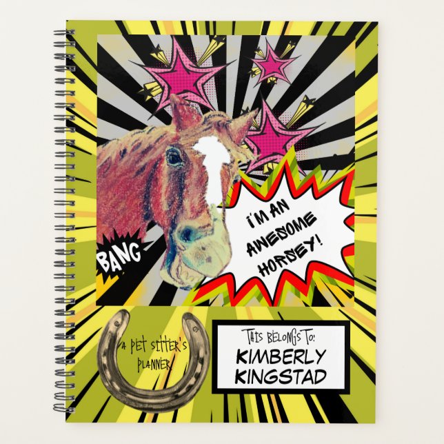 a pet sitter's  planner (Front)
