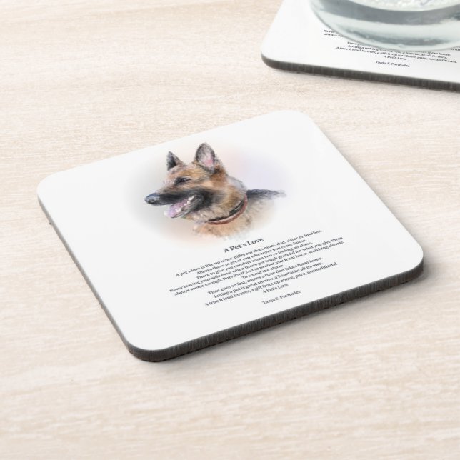 A Pet's Love Poetry Collector Coaster (Left Side)