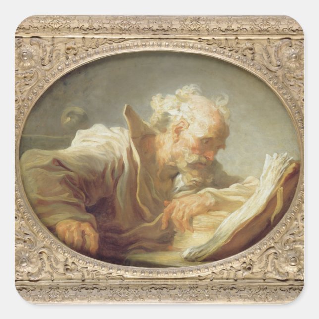 A Philosopher, c.1764 Square Sticker (Front)