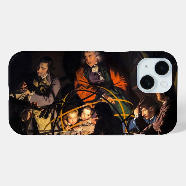 A Philosopher Lecturing on the Orrery Solar System Case-Mate iPhone Case (Back (Horizontal))