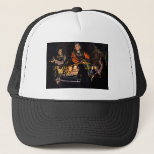 A Philosopher Lecturing on the Orrery Solar System Trucker Hat