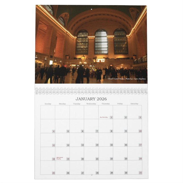A Photographic Journey of New York City Calendar (Jan 2026)
