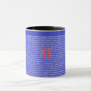 A Pi(π) mug great for math geek in your life