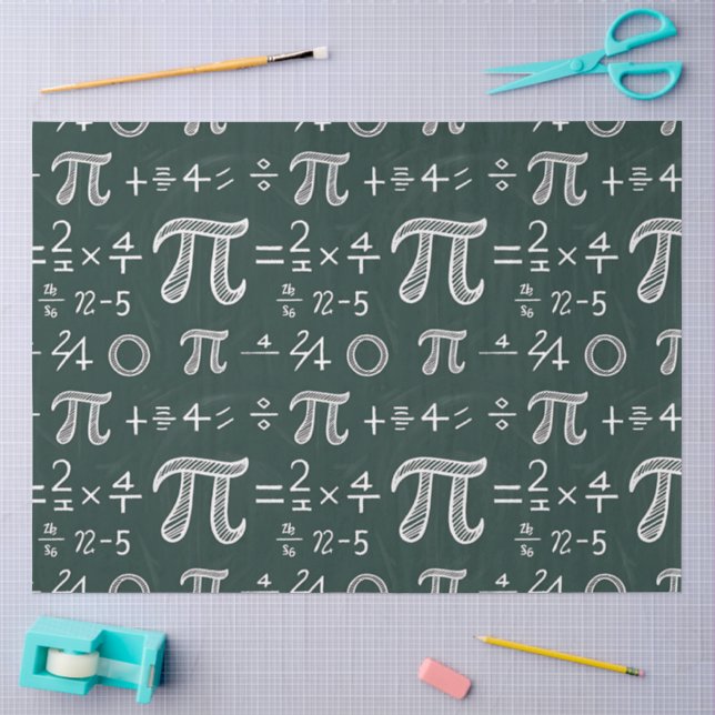 A Pi Day Celebration Series Design #3 Tissue Paper (Craft)