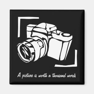 A picture is worth a thousand photography quote magnet