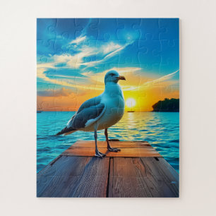 A picture-perfect coastal sunset children's jigsaw puzzle