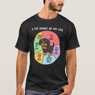 A Pie Chart Of My Life Dachshund Dog T-Shirt