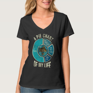 A Pie Chart Of My Life Fishing T-Shirt