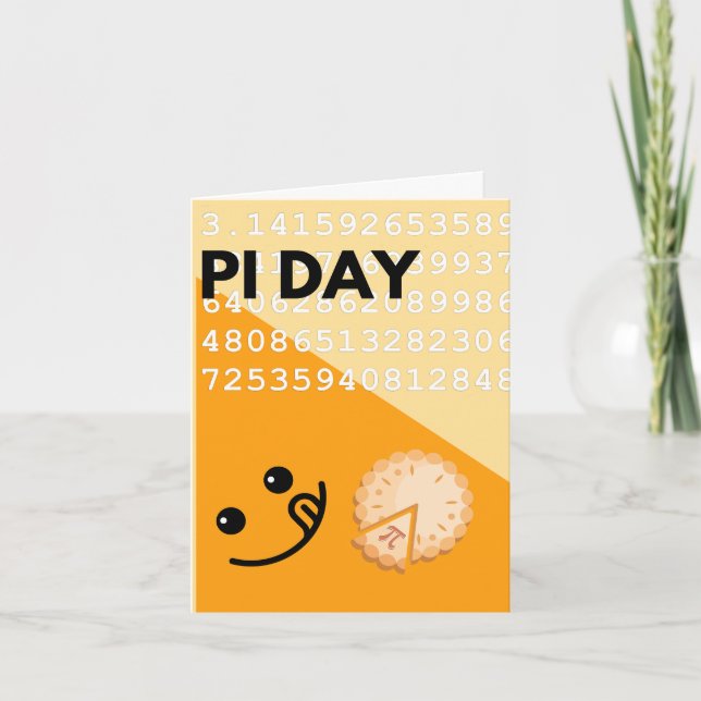 A pie Pi Day card (Front)