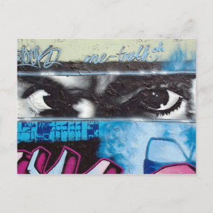 a piece of Berlin Wall Postcard