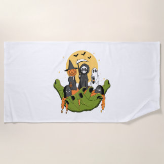 A Piece of Halloween Beach Towel