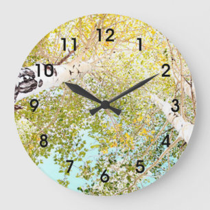 A piece of the sky large clock