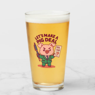 A Pig Deal Glass