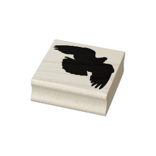 A pigeon in flight rubber stamp