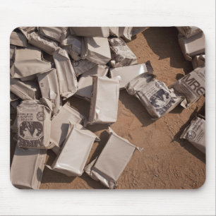 A pile of Meals Ready to Eat Mouse Pad