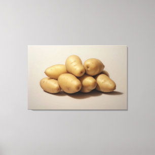A Pile of Potatoes Canvas Print