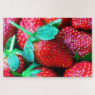 A Pile Of Red Strawberries Jigsaw Puzzle