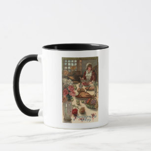 A Pilgrim Woman's Table Mug